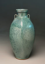 Load image into Gallery viewer, Ribbed Two-Handled Vase #2 in Patina Green, 12.5"h (Ben Owen III)
