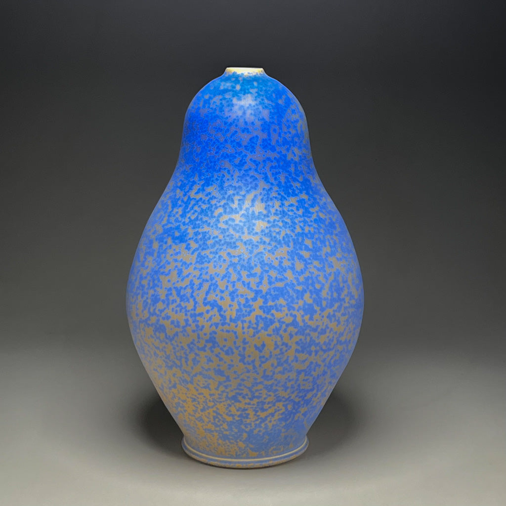 Large Gourd Vase in Stardust Blue, 22.75