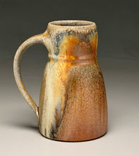 Load image into Gallery viewer, Combed Tankard Mug in Yellow Matte &amp; Ash, 6"h (Silas Bradley)
