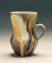 Load image into Gallery viewer, Gourd Mug in Ash &amp; Yellow Matte, 5"h (Silas Bradley)
