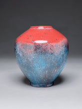 Load image into Gallery viewer, Square-Shouldered Egg Vase in Chinese Blue, 7.5"h (Ben Owen III)
