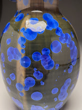 Load image into Gallery viewer, Altered Covered Jar in Cobalt Crystalline, 7.75&quot;h (Ben Owen III)
