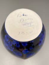 Load image into Gallery viewer, Altered Covered Jar in Cobalt Crystalline, 7.75&quot;h (Ben Owen III)
