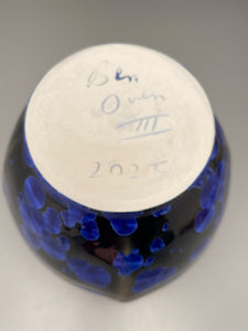 Altered Covered Jar in Cobalt Crystalline, 7.75"h (Ben Owen III)