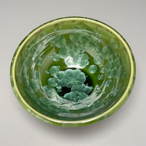 Combed Bowl in Lily Pad Green Crystalline, 5.75"dia. (Ben Owen III)