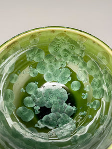 Combed Bowl in Lily Pad Green Crystalline, 5.75"dia. (Ben Owen III)