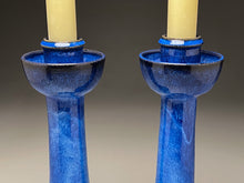 Load image into Gallery viewer, Candlesticks in Opal Blue, 12.75&quot;h (Ben Owen III)
