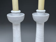 Load image into Gallery viewer, Candlesticks in Dogwood White, 12.75&quot;h (Ben Owen III)
