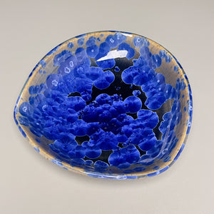 Altered Dish #31 in Cobalt Crystalline, 6.25"dia (Juliana Owen)