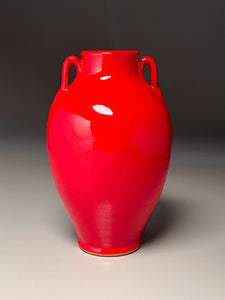 Tang Vase in Chinese Red, 9.25"h (Ben Owen III)