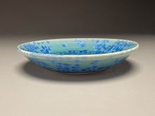 Load image into Gallery viewer, Dish #22 in Turquoise Crystalline, 6.5&quot;dia (Juliana Owen)
