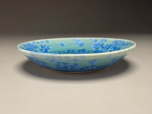 Dish #22 in Turquoise Crystalline, 6.5"dia (Juliana Owen)