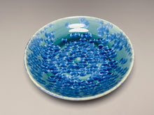 Load image into Gallery viewer, Dish #22 in Turquoise Crystalline, 6.5&quot;dia (Juliana Owen)
