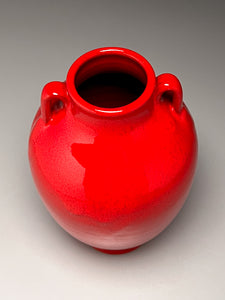 Tang Vase in Chinese Red, 9.25"h (Ben Owen III)