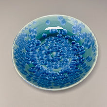 Load image into Gallery viewer, Dish #22 in Turquoise Crystalline, 6.5&quot;dia (Juliana Owen)
