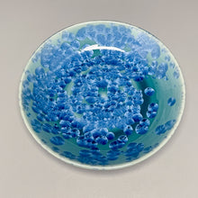 Load image into Gallery viewer, Dish #22 in Turquoise Crystalline, 6.5&quot;dia (Juliana Owen)
