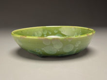 Load image into Gallery viewer, Dish #23 in Lily Pad Green Crystalline, 5.75&quot;dia (Juliana Owen)
