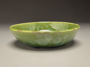 Dish #23 in Lily Pad Green Crystalline, 5.75"dia (Juliana Owen)