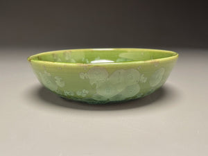 Dish #23 in Lily Pad Green Crystalline, 5.75"dia (Juliana Owen)