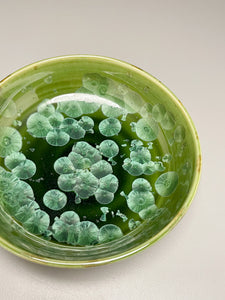 Dish #23 in Lily Pad Green Crystalline, 5.75"dia (Juliana Owen)