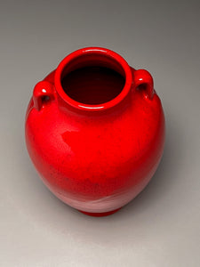 Tang Vase #2 in Chinese Red, 9.25"h (Ben Owen III)