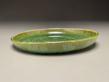 Load image into Gallery viewer, Dish #34 in Lily Pad Green Crystalline, 6.5&quot;dia (Juliana Owen)
