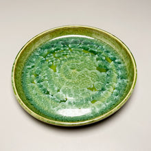 Load image into Gallery viewer, Dish #34 in Lily Pad Green Crystalline, 6.5&quot;dia (Juliana Owen)
