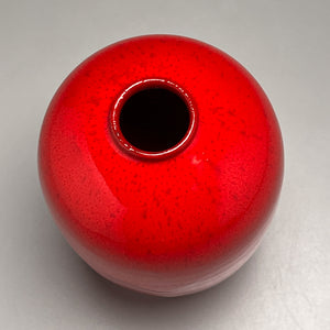 Egg Vase #1 in Chinese Red, 6.25"h (Ben Owen III)