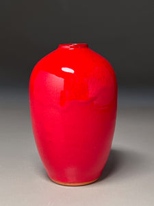 Egg Vase #2 in Chinese Red, 6.25"h (Ben Owen III)