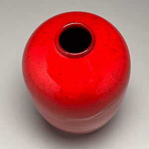 Egg Vase #2 in Chinese Red, 6.25"h (Ben Owen III)