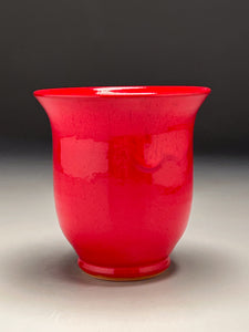 Bell Vase #2 in Chinese Red, 5.25"h (Ben Owen III)