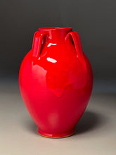 Load image into Gallery viewer, Lily Jar #2 in Chinese Red, 9.5&quot;h (Ben Owen III)
