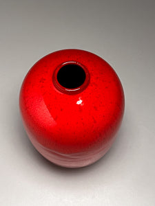 Egg Vase #3 in Chinese Red, 6.25"h (Ben Owen III)