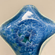 Load image into Gallery viewer, Altered Dish #29 in Turquoise Crystalline, 5.25&quot;dia (Juliana Owen)
