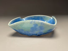 Load image into Gallery viewer, Altered Dish #30 in Turquoise Crystalline, 4.75&quot;dia (Juliana Owen)
