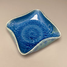 Load image into Gallery viewer, Altered Dish #30 in Turquoise Crystalline, 4.75&quot;dia (Juliana Owen)
