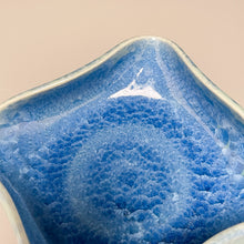 Load image into Gallery viewer, Altered Dish #30 in Turquoise Crystalline, 4.75&quot;dia (Juliana Owen)
