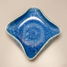 Load image into Gallery viewer, Altered Dish #30 in Turquoise Crystalline, 4.75&quot;dia (Juliana Owen)
