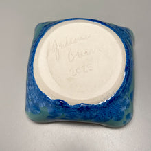 Load image into Gallery viewer, Altered Dish #30 in Turquoise Crystalline, 4.75&quot;dia (Juliana Owen)
