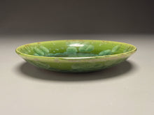 Load image into Gallery viewer, Dish #21 in Lily Pad Green Crystalline, 6.5&quot;dia (Juliana Owen)
