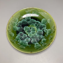 Load image into Gallery viewer, Dish #21 in Lily Pad Green Crystalline, 6.5&quot;dia (Juliana Owen)
