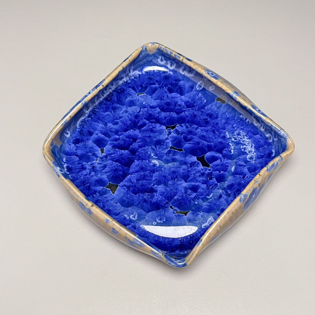 Dish #33 in Cobalt Crystalline, 5.5