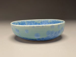 Dish #24 in Turquoise Crystalline, 5.5"dia (Juliana Owen)