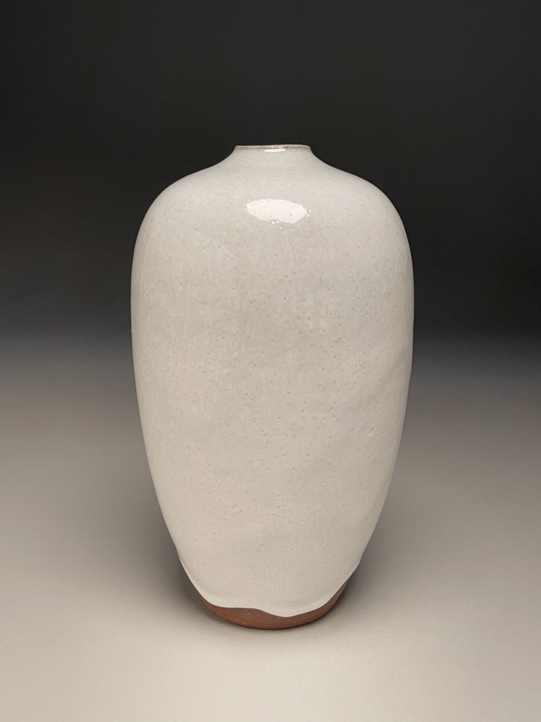 Egg Vase #4 in Dogwood White, 8.5