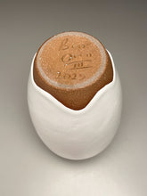 Load image into Gallery viewer, Egg Vase #4 in Dogwood White, 8.5&quot;h (Ben Owen III)
