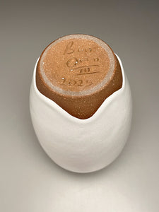 Egg Vase #4 in Dogwood White, 8.5"h (Ben Owen III)