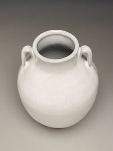 Tang Vase in Dogwood White, 8.75"h (Ben Owen III)