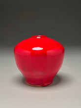 Load image into Gallery viewer, Square-Shouldered Egg Vase #2 in Chinese Red, 4.75&quot;h (Ben Owen III)

