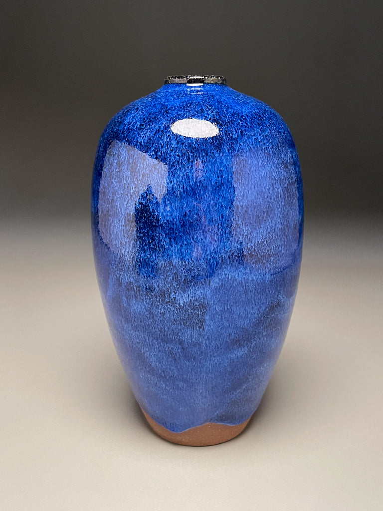 Egg Vase #2 in Opal Blue, 8.75