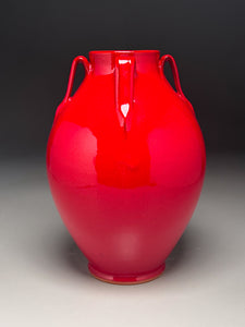 Lily Jar #3 in Chinese Red, 12"h (Ben Owen III)